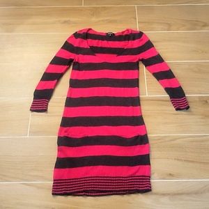 Express Striped Wool Sweater Dress Size XS